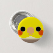 Das Gesicht eines Zimtkuchens Button (Vorne & Hinten)