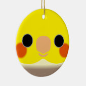 Das Gesicht eines Zimtkuchens Keramik Ornament (Rechts)