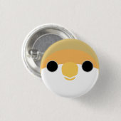 Das Gesicht eines Zimtpilzes Button (Vorne & Hinten)