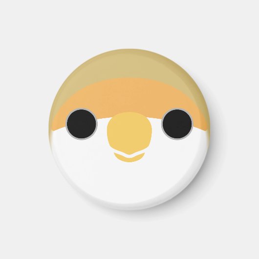 Das Gesicht eines Zimtpilzes Magnet (Vorne)