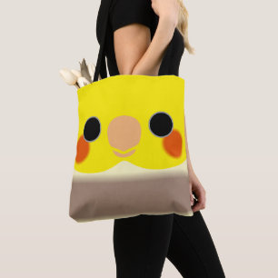 Das Gesicht eines Zimtroten männlichen Nymphensitt Tasche
