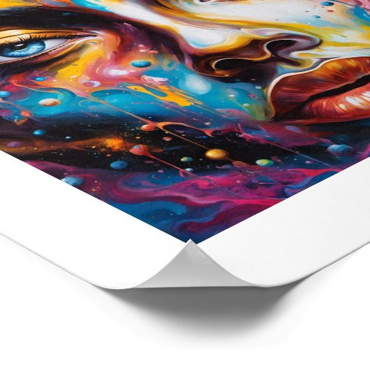 Das Gesicht Gottes Poster (Ecke)