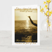 Das Gesicht Gottes - Trost und Beileid Karte (Gelbe Blume)