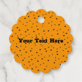 Das Gesicht in Gold von Halloween Style Katze Big Geschenkanhänger (Rückseite)