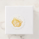 Das Gesicht in Gold von Halloween Style Katze Big Geschenkanhänger (Mit Box)