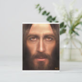 Das Gesicht Jesu Postkarte (Stehend Vorderseite)