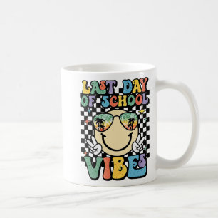Das Gesicht letzten Tag der Schule Vibes Gles Trop Kaffeetasse