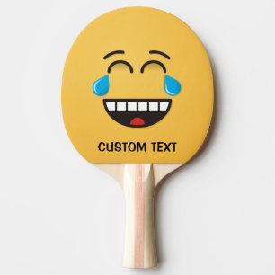 Das Gesicht mit den Tränen des Ping-Pong-Paddels Tischtennis Schläger