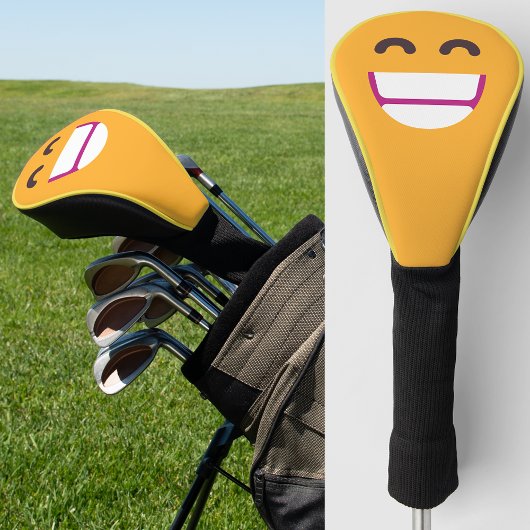 Das Gesicht strahlend Augen Niedliche Farben Emoji Golf Headcover