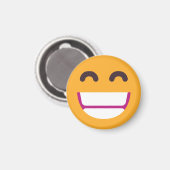Das Gesicht strahlend Augen Niedliche Farben Emoji Magnet (Vorderseite/Rückseite)