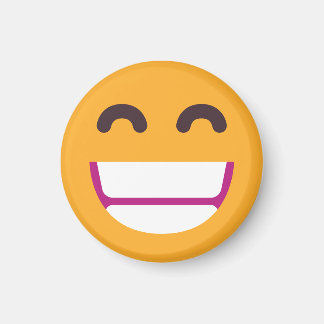 Das Gesicht strahlend Augen Niedliche Farben Emoji Magnet