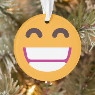 Das Gesicht strahlend Augen Niedliche Farben Emoji Ornament