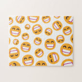 Das Gesicht strahlend Augen Niedliche Farben Emoji Puzzle (Horizontal)