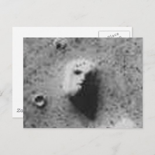Das GESICHT über MARS-_-Cydonia Mensae Postkarte (Vorne/Hinten)