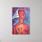 Das Gesicht verbergen Leinwanddruck (Vorderseite)