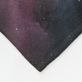 Das Gesicht vermischt sich mit farbenfrohen Wolken Fleecedecke (Ecke)