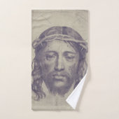 Das Gesicht von Christus auf dem heiligen Schleier Badhandtuch Set (Handtuch)
