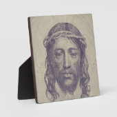 Das Gesicht von Christus auf dem heiligen Schleier Fotoplatte (Vorderseite)