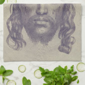 Das Gesicht von Christus auf dem heiligen Schleier Geschirrtuch (Gefaltet)