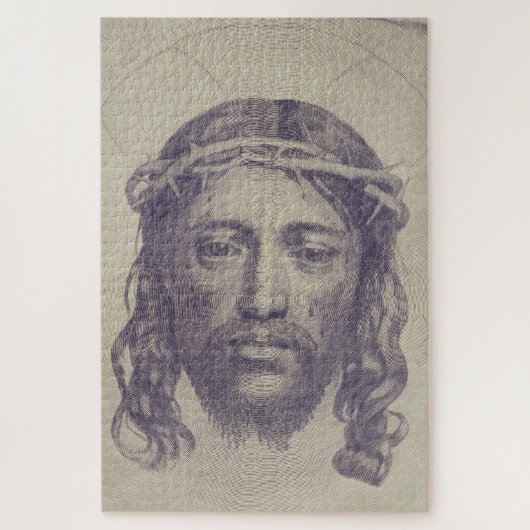 Das Gesicht von Christus auf dem heiligen Schleier Puzzle (Vertikal)