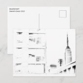 Das Gespenst des Empire der Originalkunst Postkarte (Vorne/Hinten)