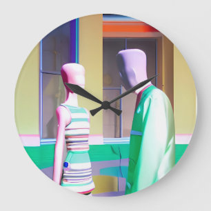 Das Gespräch Große Wanduhr