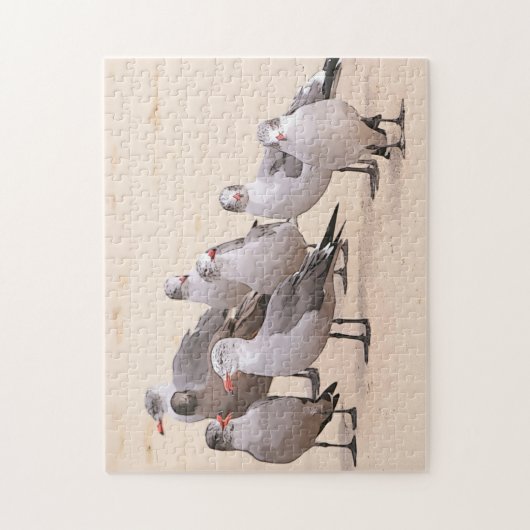 Das Gespräch in einem Vogel-Puzzle Puzzle (Vertikal)