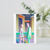 Das Gespräch Postkarte (Stehend Vorderseite)
