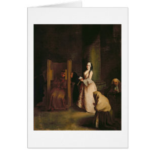 Das Geständnis, c.1755 (Öl auf Leinwand)