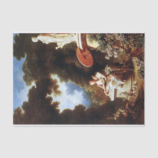 Das Geständnis der Liebe von Jean Honore Fragonard Seidenpapier (Vorderseite)