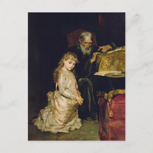 Das Geständnis Postkarte (Vorderseite)