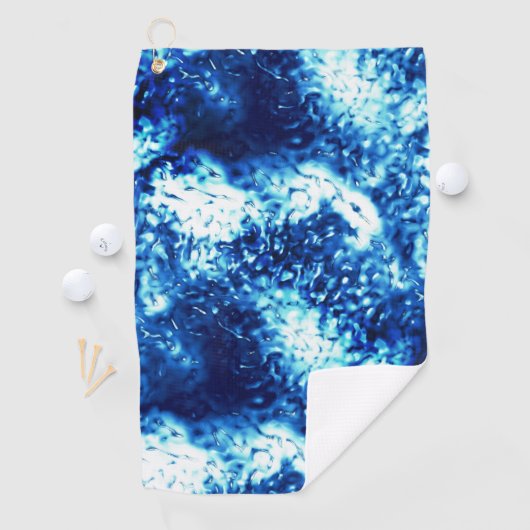 Das gestanzte, blinkende Blau sieht aus wie mattie Golfhandtuch (Insitu)