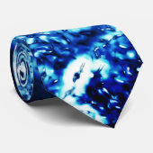 Das gestanzte, blinkende Blau sieht aus wie mattie Krawatte (Gerollt)