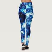 Das gestanzte, blinkende Blau sieht aus wie mattie Leggings (Rückseite)