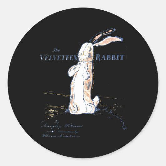 Das gestopfte Kaninchen die Velven Rabbit Margery  Runder Aufkleber (Vorderseite)