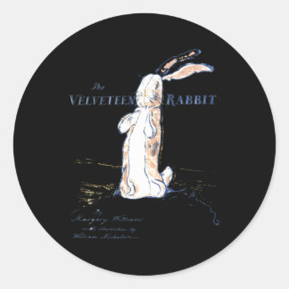 Das gestopfte Kaninchen die Velven Rabbit Margery  Runder Aufkleber