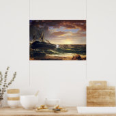 Das gestrandete Schiff - Asher Durand Fine Art Pos Poster (Küche)