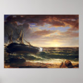 Das gestrandete Schiff - Asher Durand Fine Art Pos Poster (Vorne)