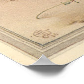 DAS GESTRICKTE SCHÖNE - Illustration des Insektenb Poster (Ecke)