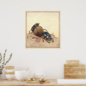 DAS GESTRICKTE SCHÖNE - Illustration des Insektenb Poster (Küche)