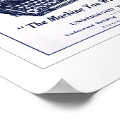 Das gestrige Büro - die Schreibmaschinenwerbung vo Poster (Ecke)