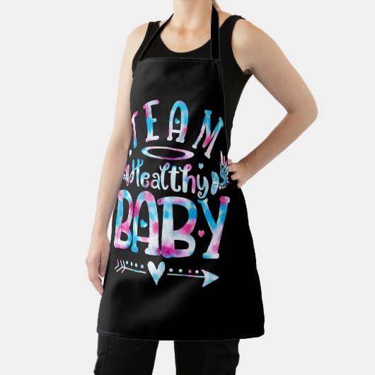 Das gesunde Baby-Geschlecht zeigt Party pink oder Schürze (InSitu)