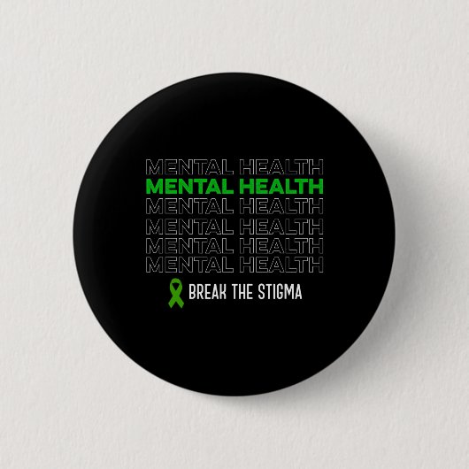 Das Gesundheitsbewusstsein bricht die Stigma Ribbo Button (Vorderseite)