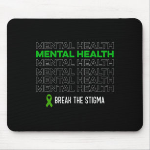 Das Gesundheitsbewusstsein bricht die Stigma Ribbo Mousepad