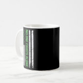 Das Gesundheitsbewusstsein grüner Band Kaffeetasse (Vorderseite Links)