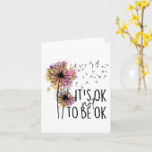 Das Gesundheitsbewusstsein ist es, nicht Ok Dandel Karte (Gelbe Blume)