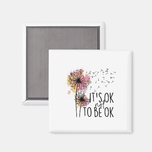 Das Gesundheitsbewusstsein ist es, nicht Ok Dandel Magnet (Vorderseite/Rückseite)