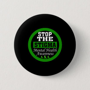 Das Gesundheitsbewusstsein stoppt die grüne Stigma Button