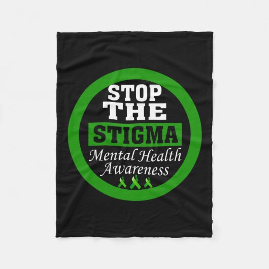Das Gesundheitsbewusstsein stoppt die grüne Stigma Fleecedecke (Vorderseite)