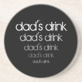 Das Getränk-Untersetzer des Vaters - Schatten des Sandstein Untersetzer (Vorne)